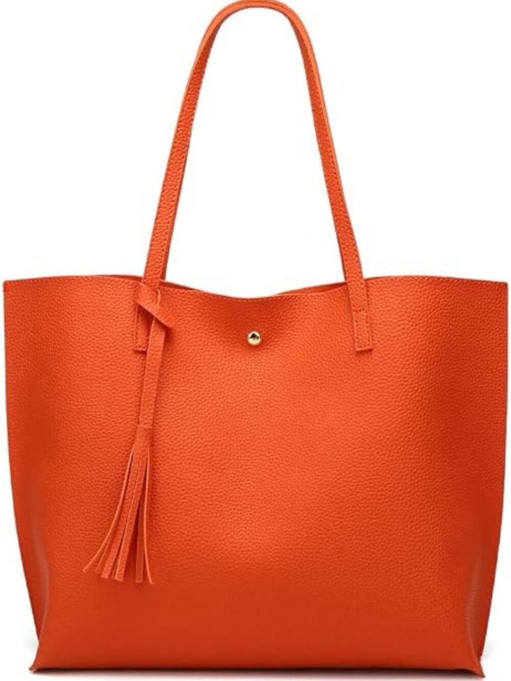 Women's Soft Faux Leather Tote Shoulder Bag